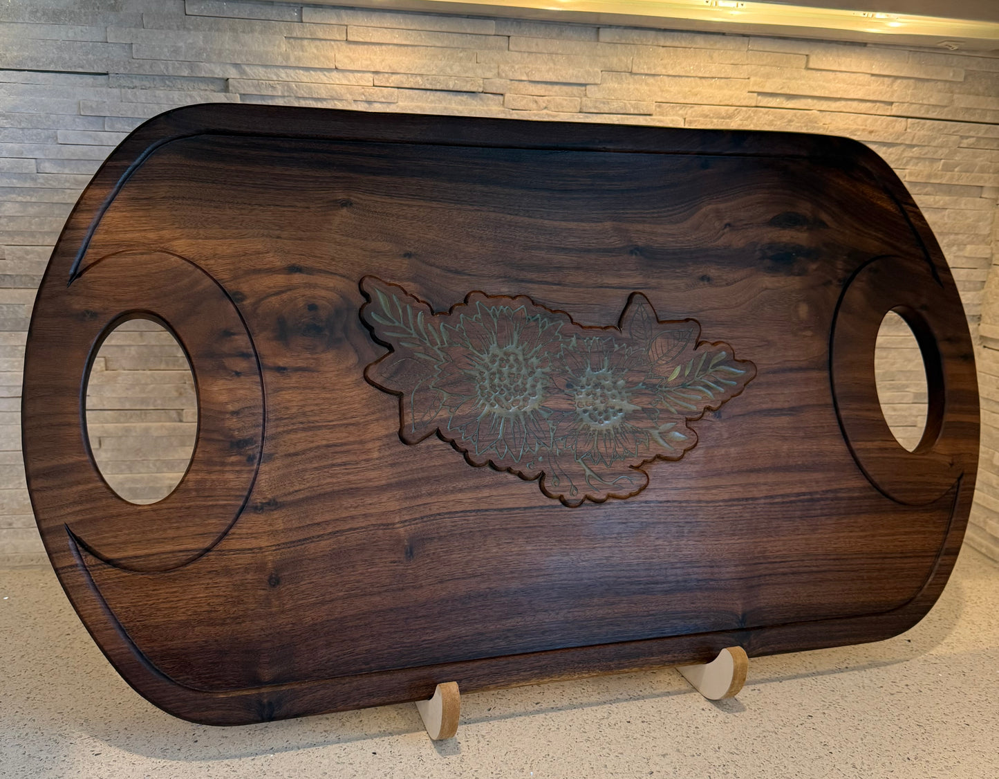 Walnut charcuterie board